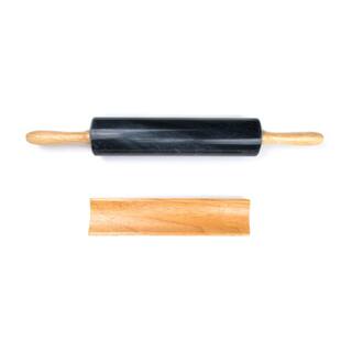 Fox Run Black Marble Rolling Pin and Base 3834