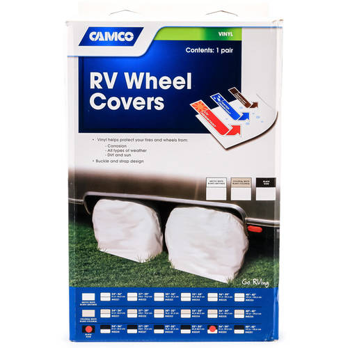 Camco 45250 RV Wheel and Tire Protector Covers - 36-39