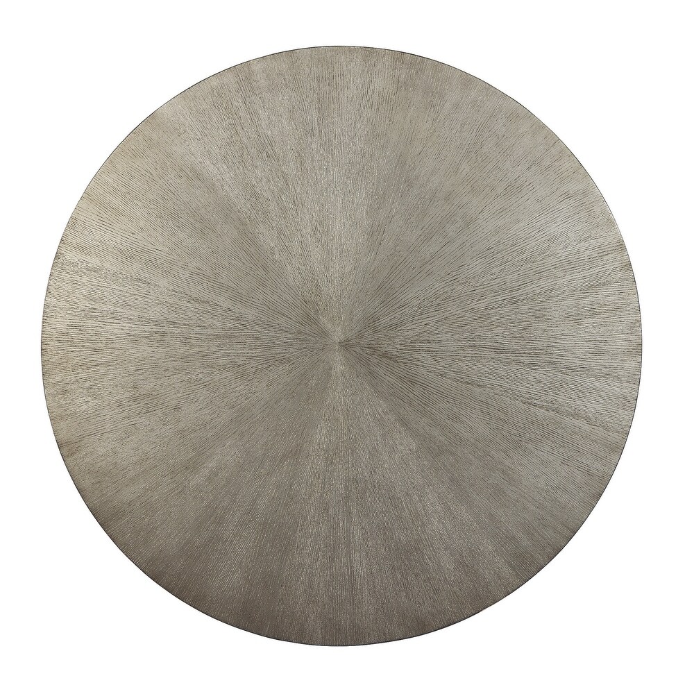 Signature Design by Ashley Ranoka Metallic Round Accent Table