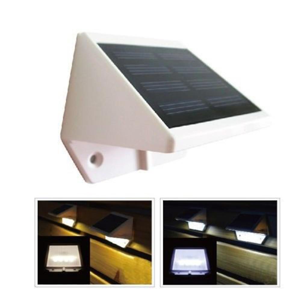 4 Light-emitting Diode Solar Energy Stairs Fence Garden Security Lamp Outdoor Waterproof Light White 30m Length