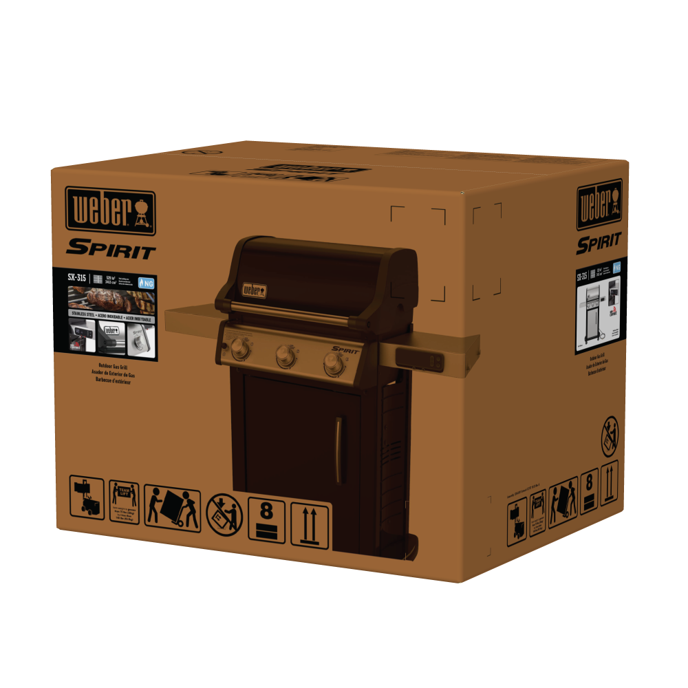 Weber Spirit SX 315 Smart Natural Gas Grill Stainless Steel ;