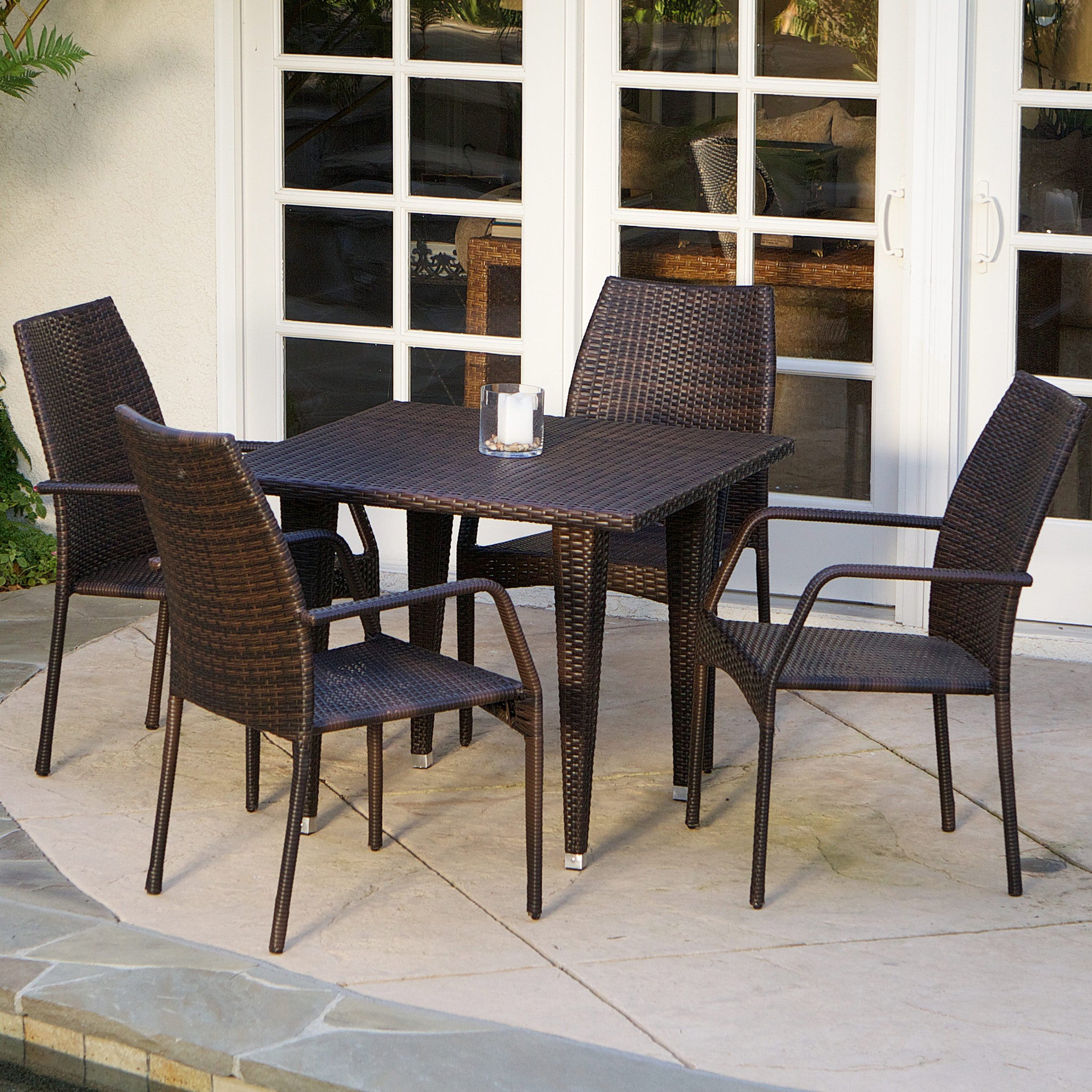 Michael 5 Piece Outdoor Wicker Dining Set