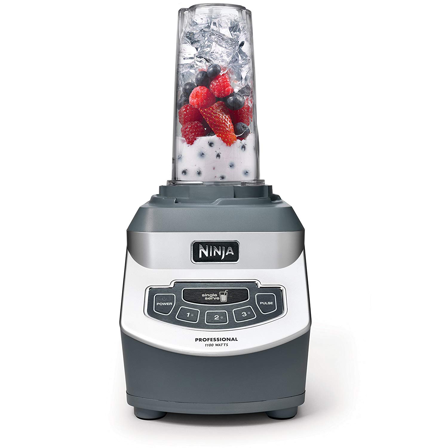 Ninja Professional BL660 Countertop Blender with 1100W Base， 72oz Pitcher and 16oz Ninja Cups