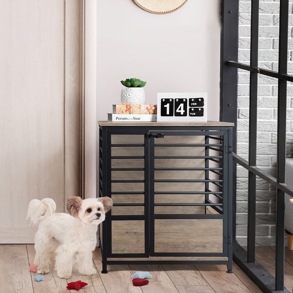 Dog Crate Furniture House Cage with Storage Indoor Living Room Bedroom Side End Table