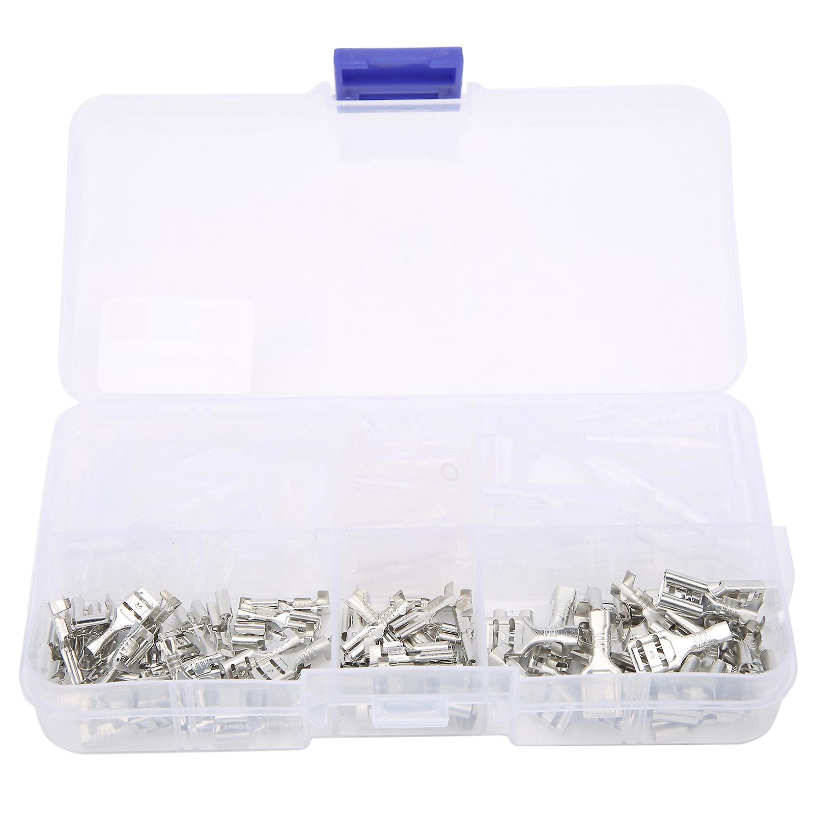 150pcs 2.8/4.8/6.3mm Insulated Crimp Terminals Electrical Wire Connectors Assortment Kit