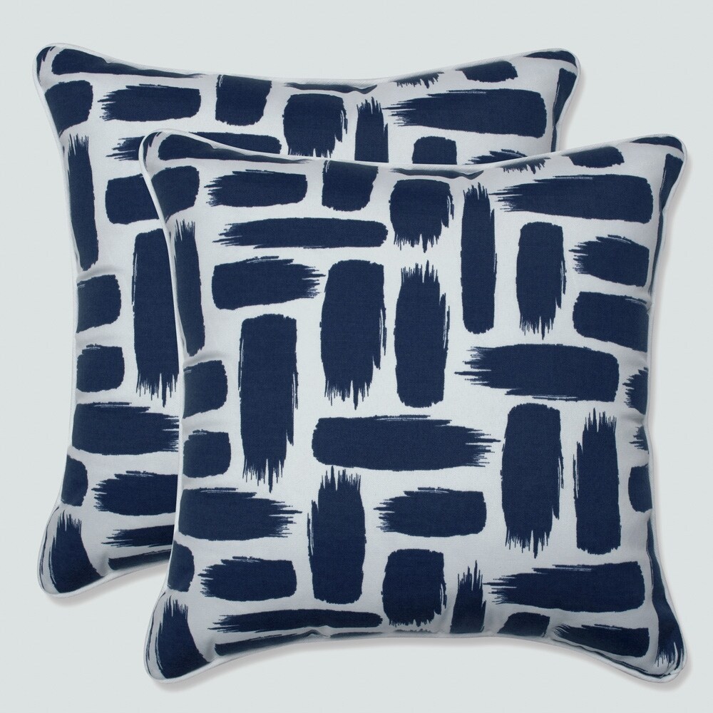 Baja Nautical 18.5 inch Throw Pillow (Set of 2)