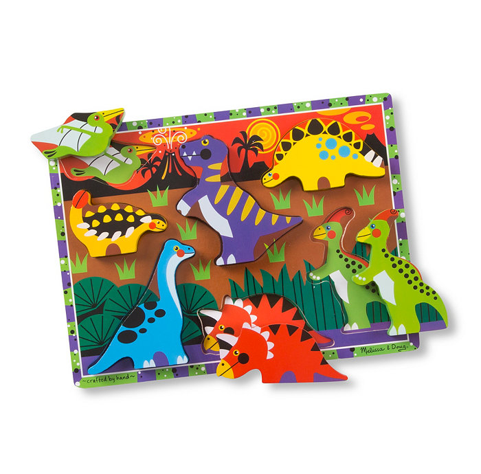 Melissa and Doug Dinosaurs Chunky Puzzle - Dinosaur Toy