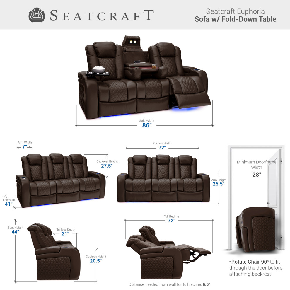 Seatcraft Euphoria Home Theater Seating   Contemporary   Theater Seating   by Stargate Cinema  Houzz