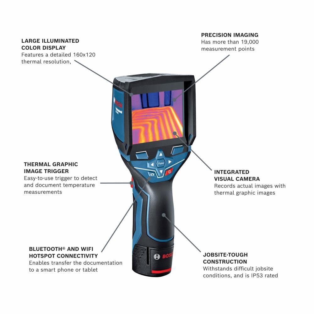 Bosch 12V Max Connected Thermal Camera GTC400C from Bosch