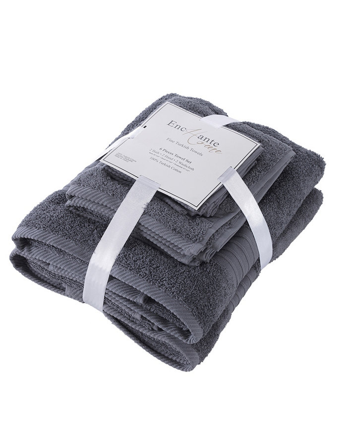 Enchante Home Luna Turkish Cotton Towel 6 Piece Set