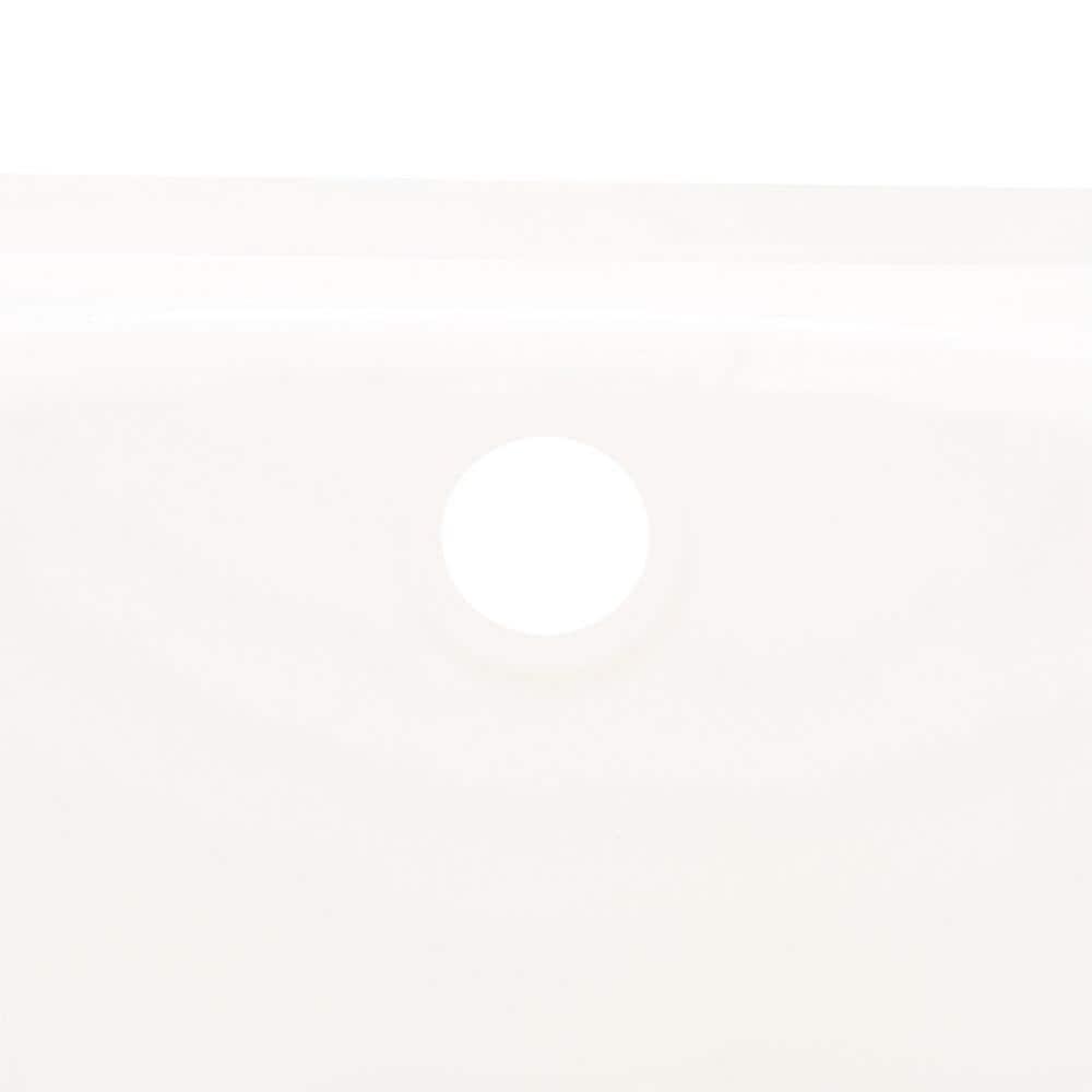 Bootz Industries Kona 54 in x 30 in Soaking Bathtub with Left Drain in White