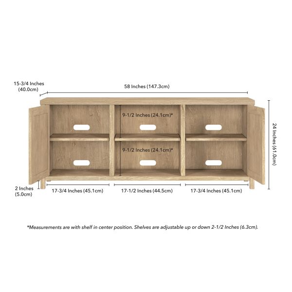 Granger Rectangular TV Stand for TV's up to 65