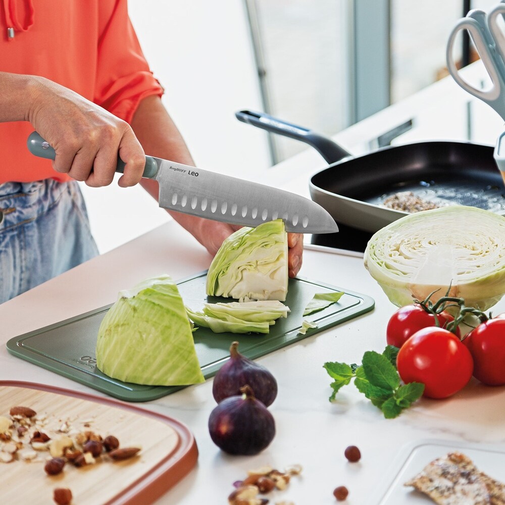 BergHOFF Slate Stainless Steel Santoku Knife 7\