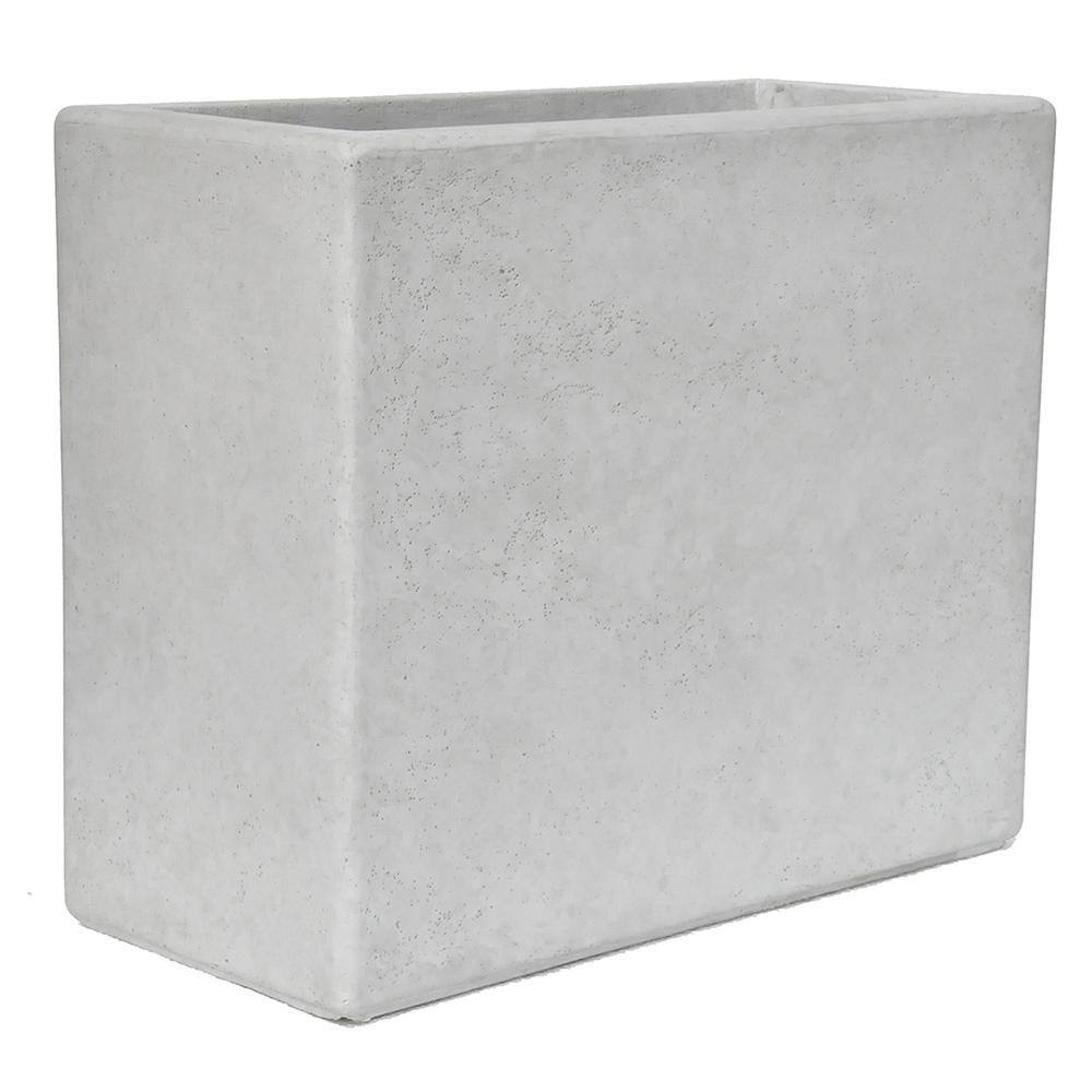 PRIVATE BRAND UNBRANDED 20 in. H x 24 in. x 11 in. Composite White Wash Deck Box in a Smooth Cement Finish PC7880NW