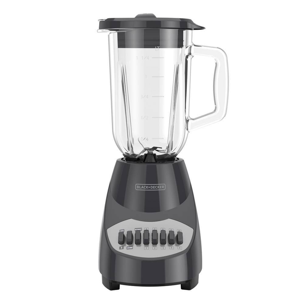 BLACK+DECKER Countertop 40 oz. 10-Speed Black Blender BL2013GG