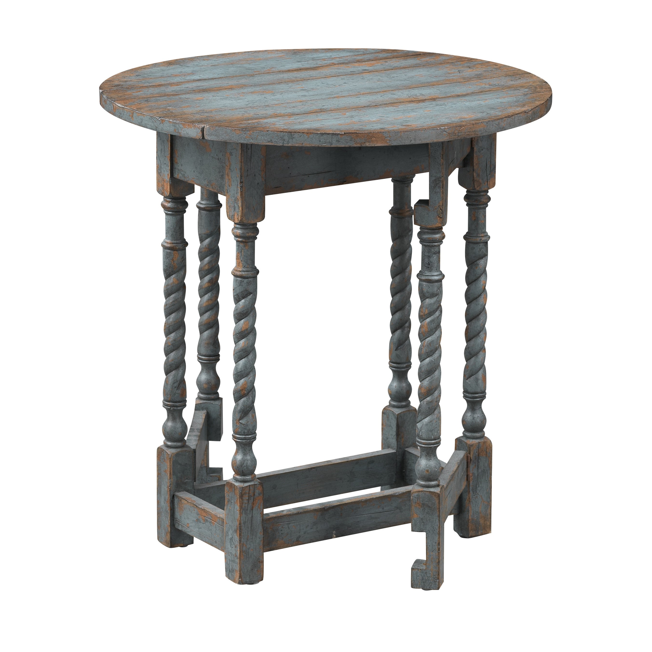 Somette Drop Leaf Accent Table Blue Farmhouse Accent Table