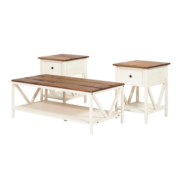 Middlebrook 3-Piece Distressed Table Set