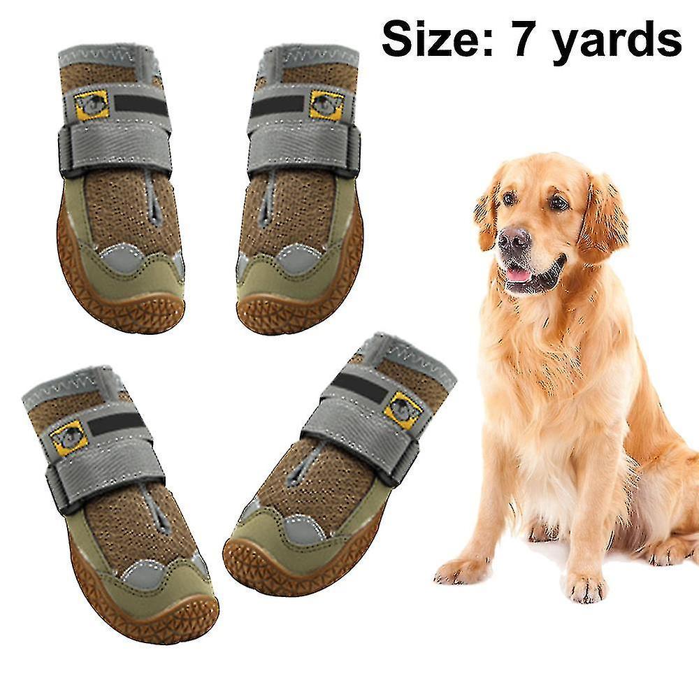 Dog Boots Waterproof For Dog With Reflective Velcro Rugged Anti-slip Sole And Skid-proof Outdoor Paw