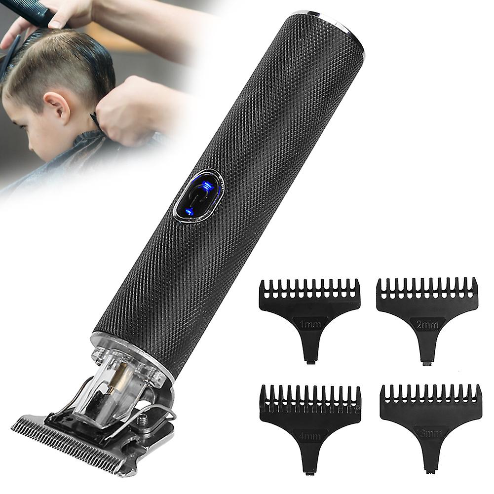 Professional Electric Hair Clipper Rechargeable Adjustable Hair Cutting Machine  Hair Trimmerblack