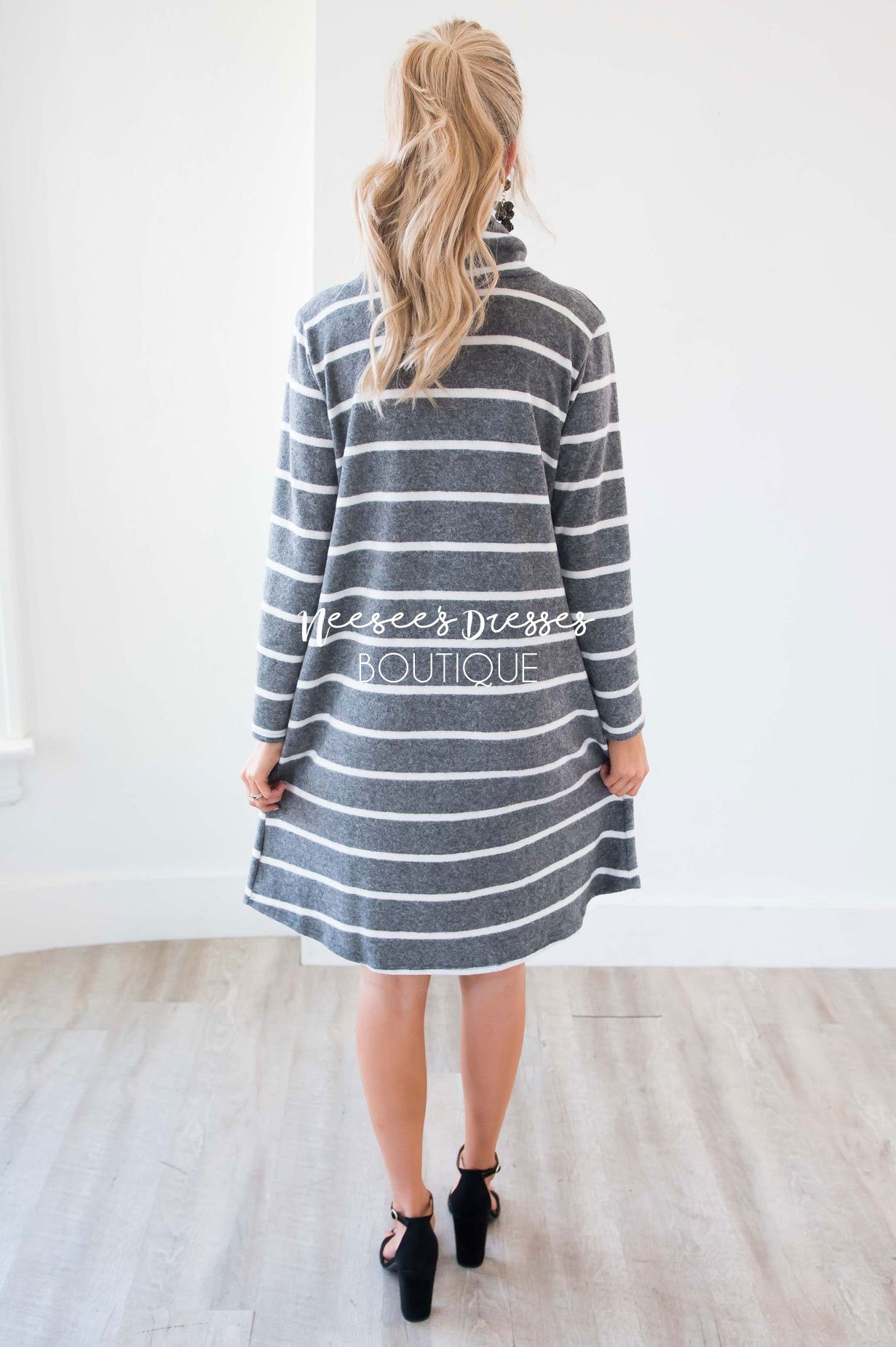 The Timber Cowl Neck Soft Sweater Dress