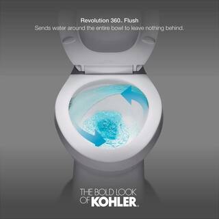 KOHLER Cimarron Rev 360 2-Piece 1.28 GPF Single Flush Round-Front Complete Solution Toilet in White Seat Included (9-Pack) K-31668-9-0