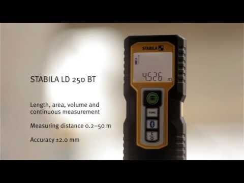 Stabila LD 250 165' Bluetooth Laser Distance Measurer 6250