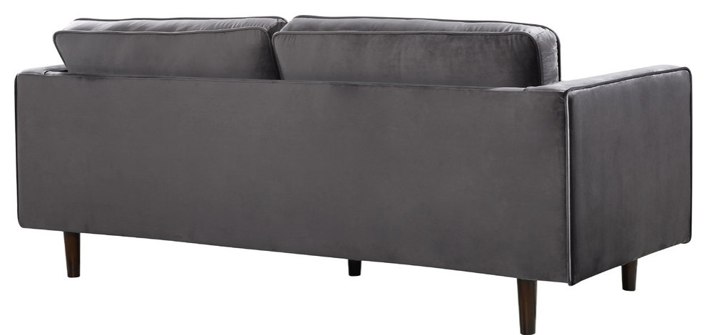 Emily Velvet Living Room   Midcentury   Loveseats   by Meridian Furniture  Houzz