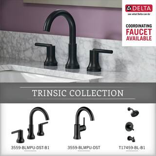 Delta Trinsic Universal Flush Lever in Matte Black 75960-BL