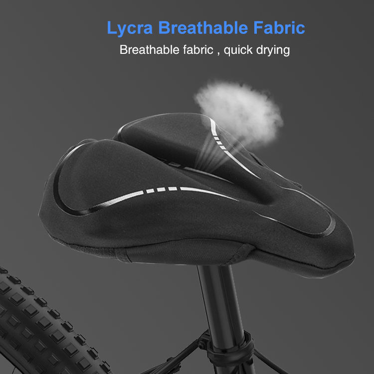 Wholesale Seat Cover 3D Soft Silicone Breathable Bicycle Cushion Cycling Bike Gel Padded Soft Saddle Seat Cover for Bike