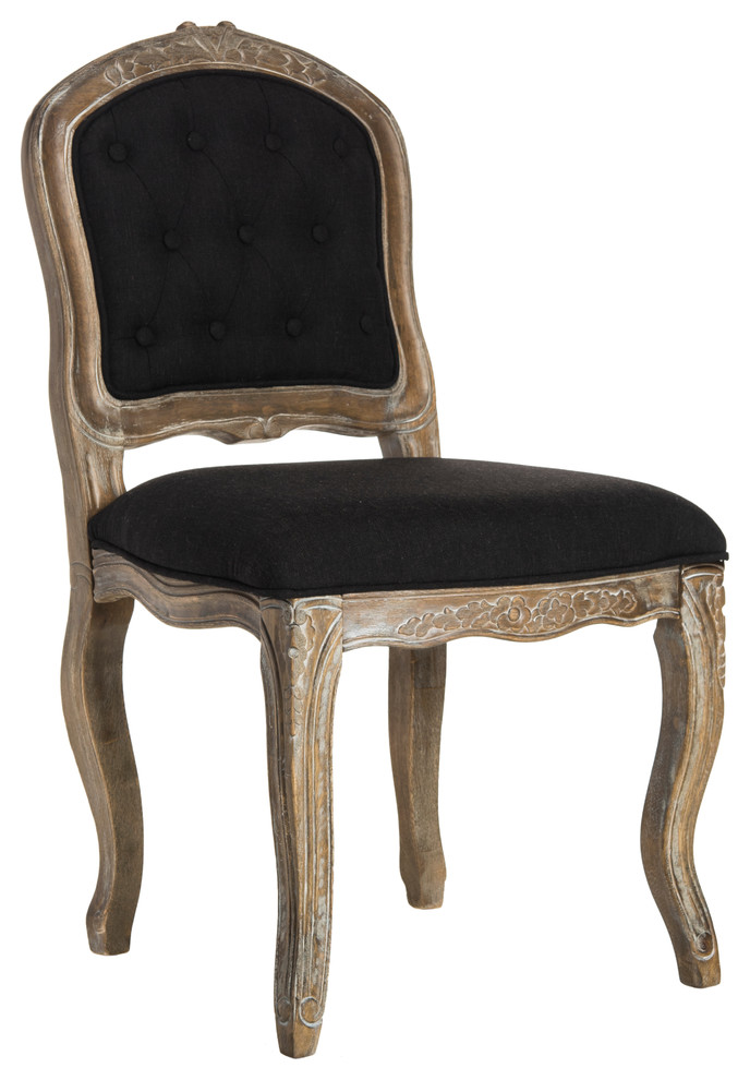 Eloise 20  x27 x27French Leg Dining Chair  Set of 2  Beige   Traditional   Dining Chairs   by Buildcom  Houzz