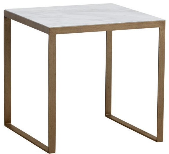 Sunpan MIXT Evert End Table   White   Transitional   Side Tables And End Tables   by Unlimited Furniture Group  Houzz