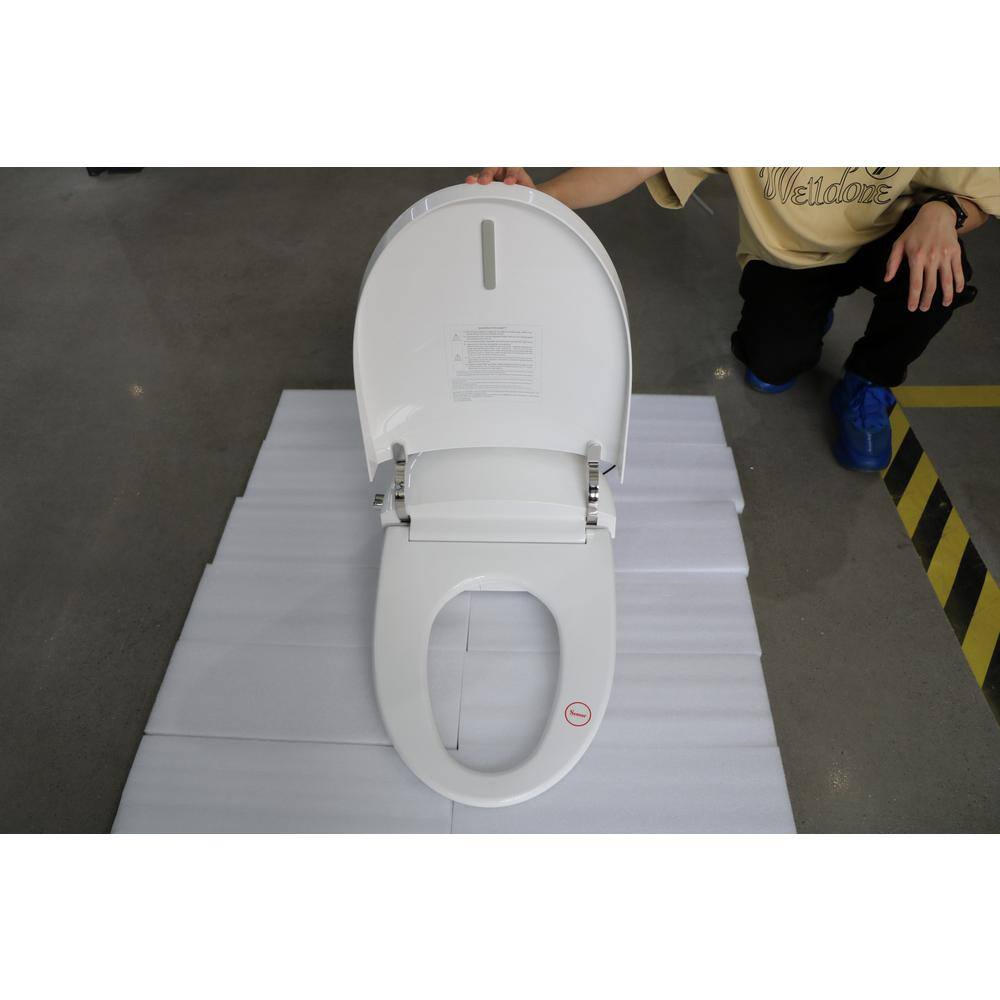 HOROW Electric Bidet Seat for HR-0010 Smart Toilet in. White (No Bidet Function) Replacement Smart Seat HR-0010-1