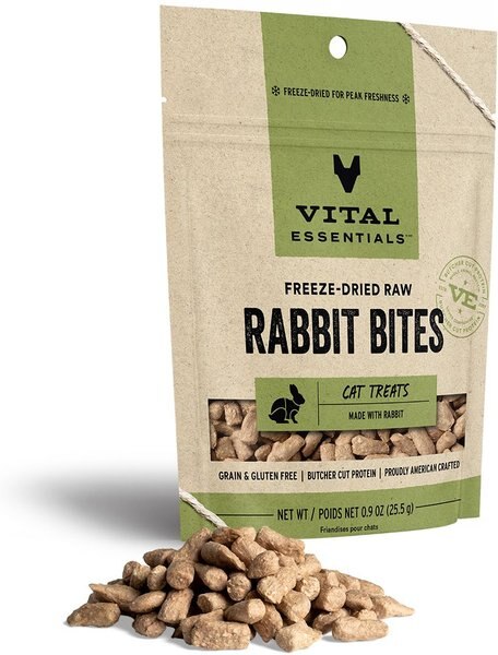 Vital Essentials Rabbit Bites Freeze-Dried Cat Treats