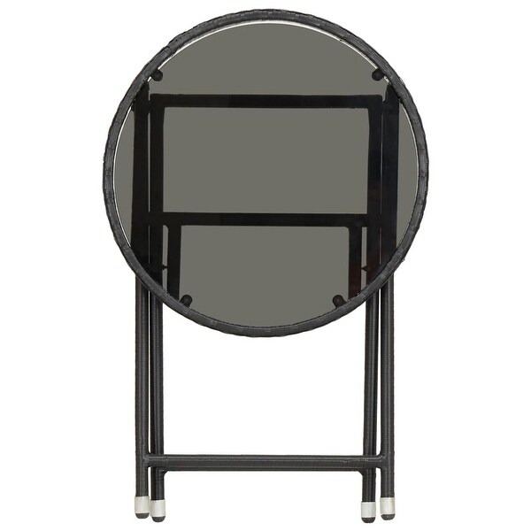 vidaXL Tea Table Black 23.6