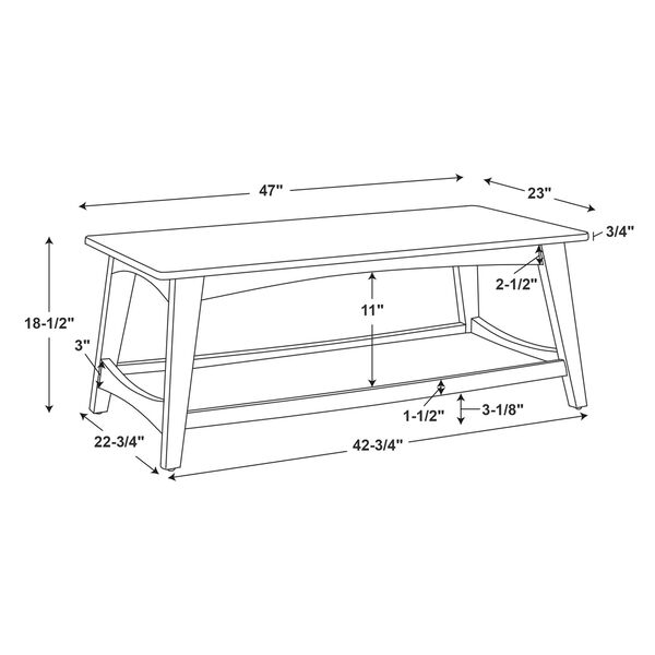 Etta Black Marble Coffee Table