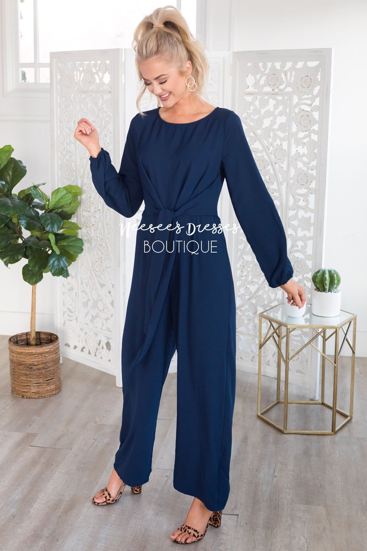 The Lolo Navy Jumpsuit