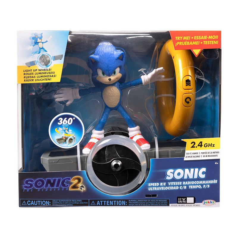 Jakks Sonic 2 Movie Sonic the Hedgehog RC Vehicle