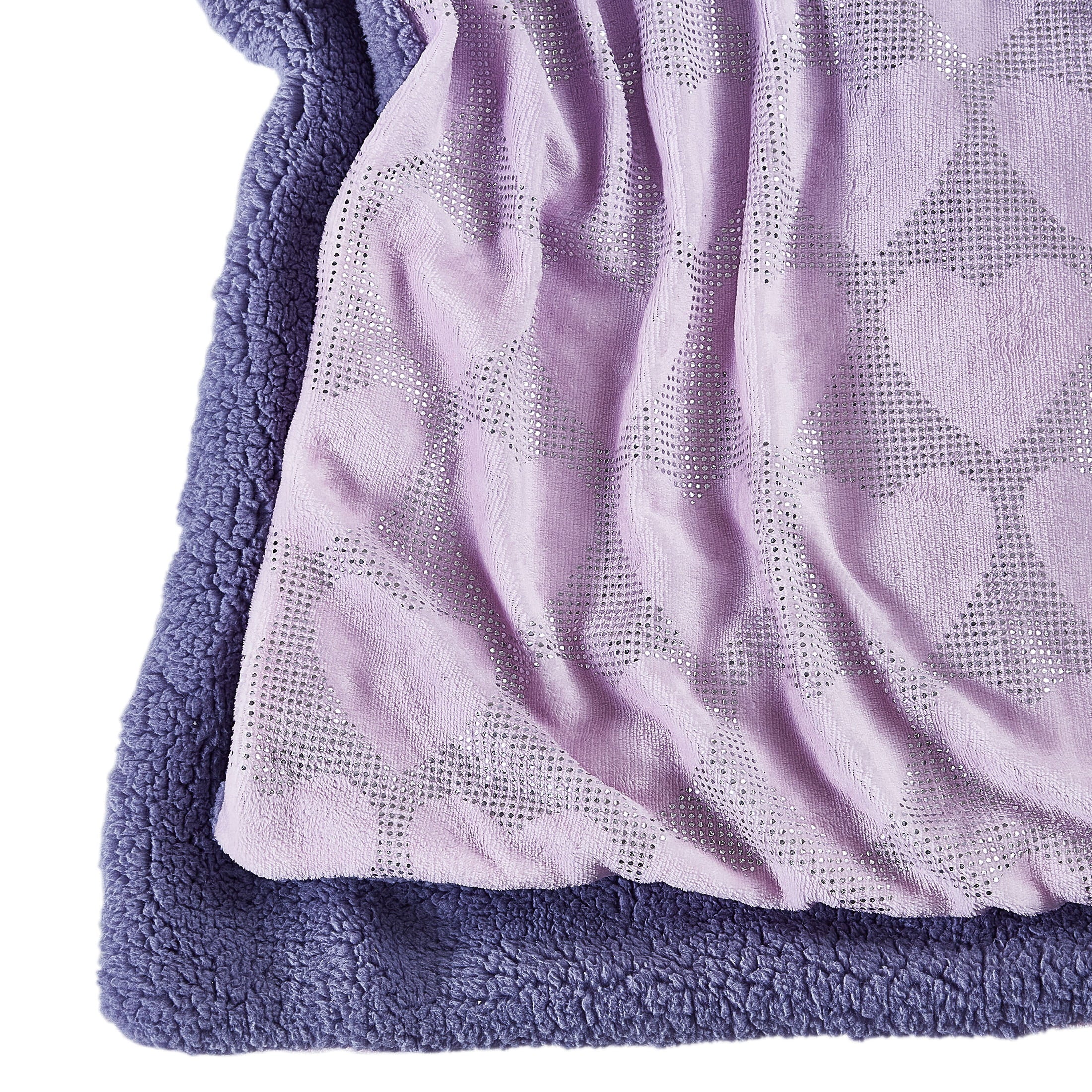 Your Zone， Hearts Sherpa Throw， Multicolor， 50