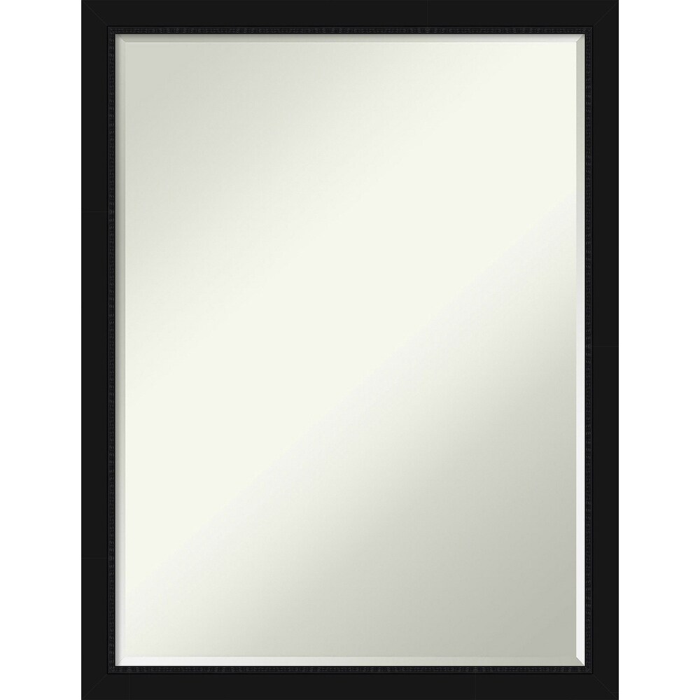 Petite Bevel Wall Mirror   Avon Black Narrow Frame   Avon Black Narrow   20 x 26 in