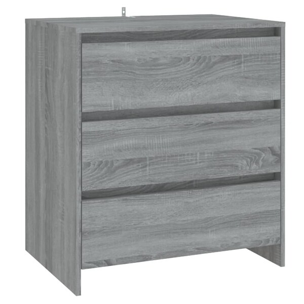 2 Piece Sideboard Gray Sonoma Engineered Wood