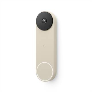 Google Nest Doorbell (Battery) - Smart Wi-Fi Video Doorbell Camera - Linen GA03013-US