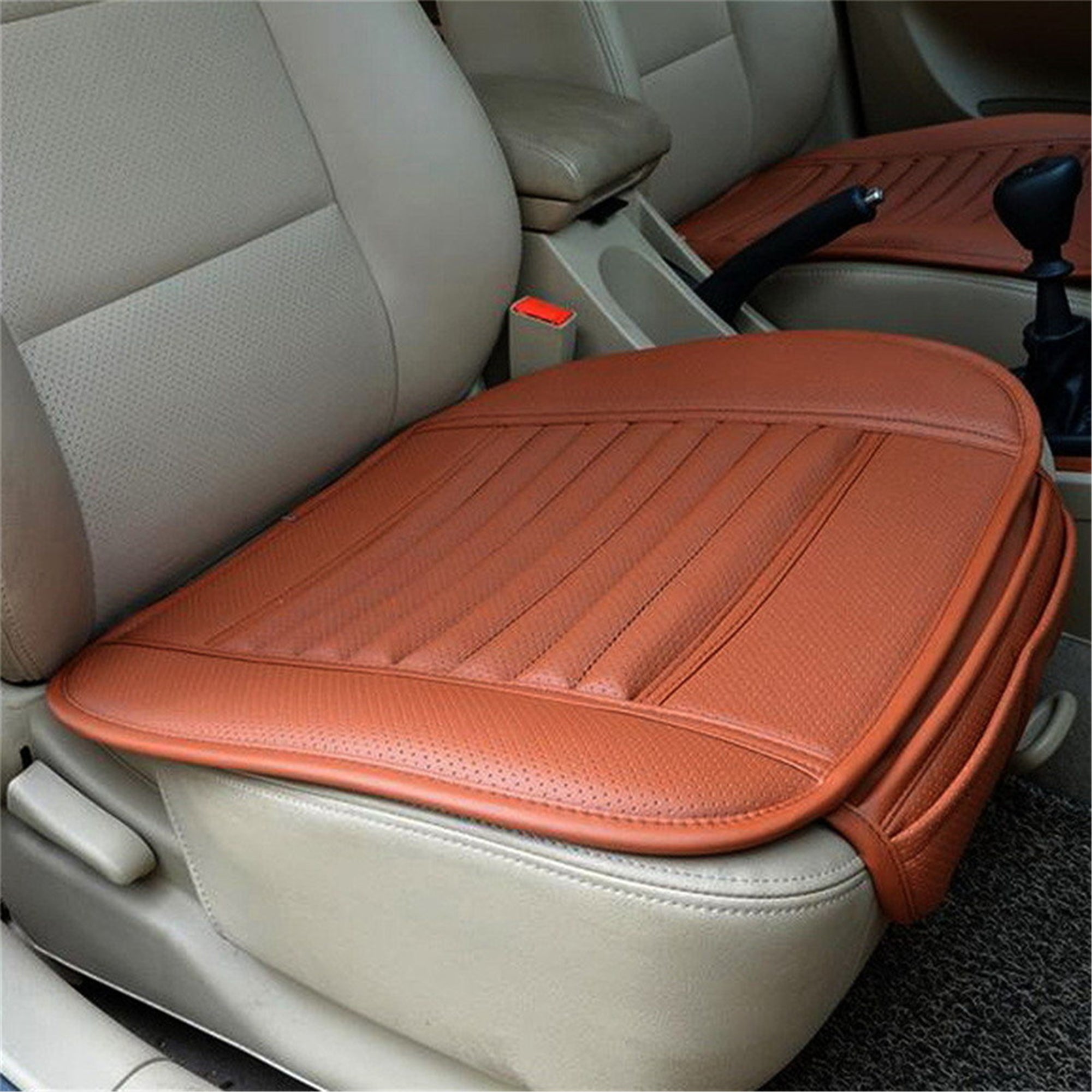 MERSARIPHY Universal Car Front Seat Cover Breathable PU leather Seat Pad