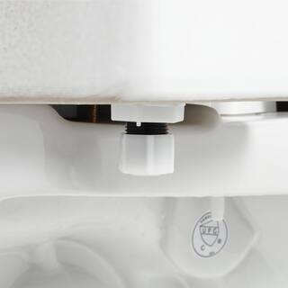 Penguin Toilets 2-pc. 1.28 GPF Single Flush Elongated Toilet with Patented Overflow Protection Technology in White with Seat 524