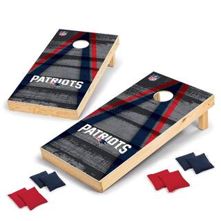 Wild Sports New England Patriots 24 in. W x 48 in. L Cornhole Bag Toss Set 1-16047-VT118XD