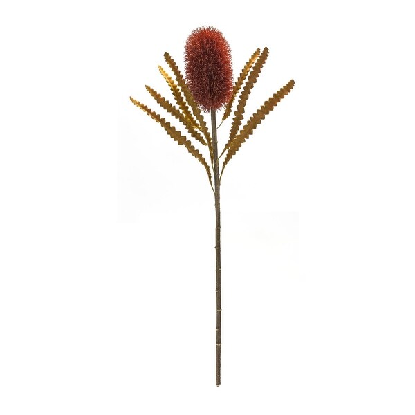 Set of 6 Banksia Floral Artificial Stems 24