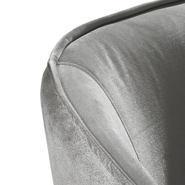 Vianne Velvet/ Acrylic Leg Accent Chair by iNSPIRE Q Bold