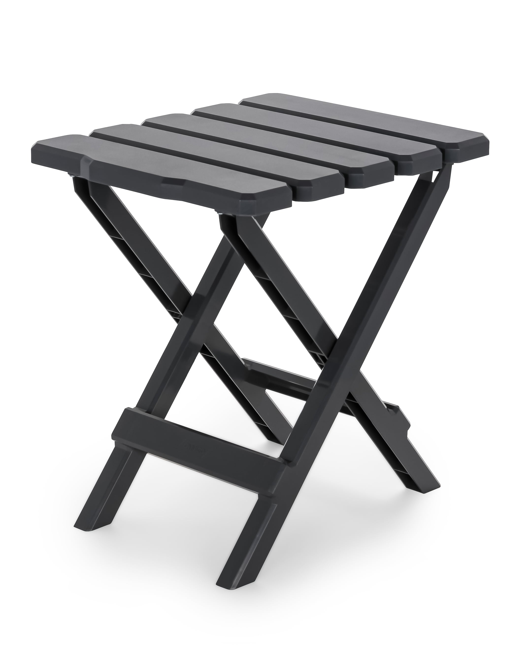 Camco Adirondack Table | Lightweight and Easy to Setup | Durable ABS Plastic, Charcoal (51881)