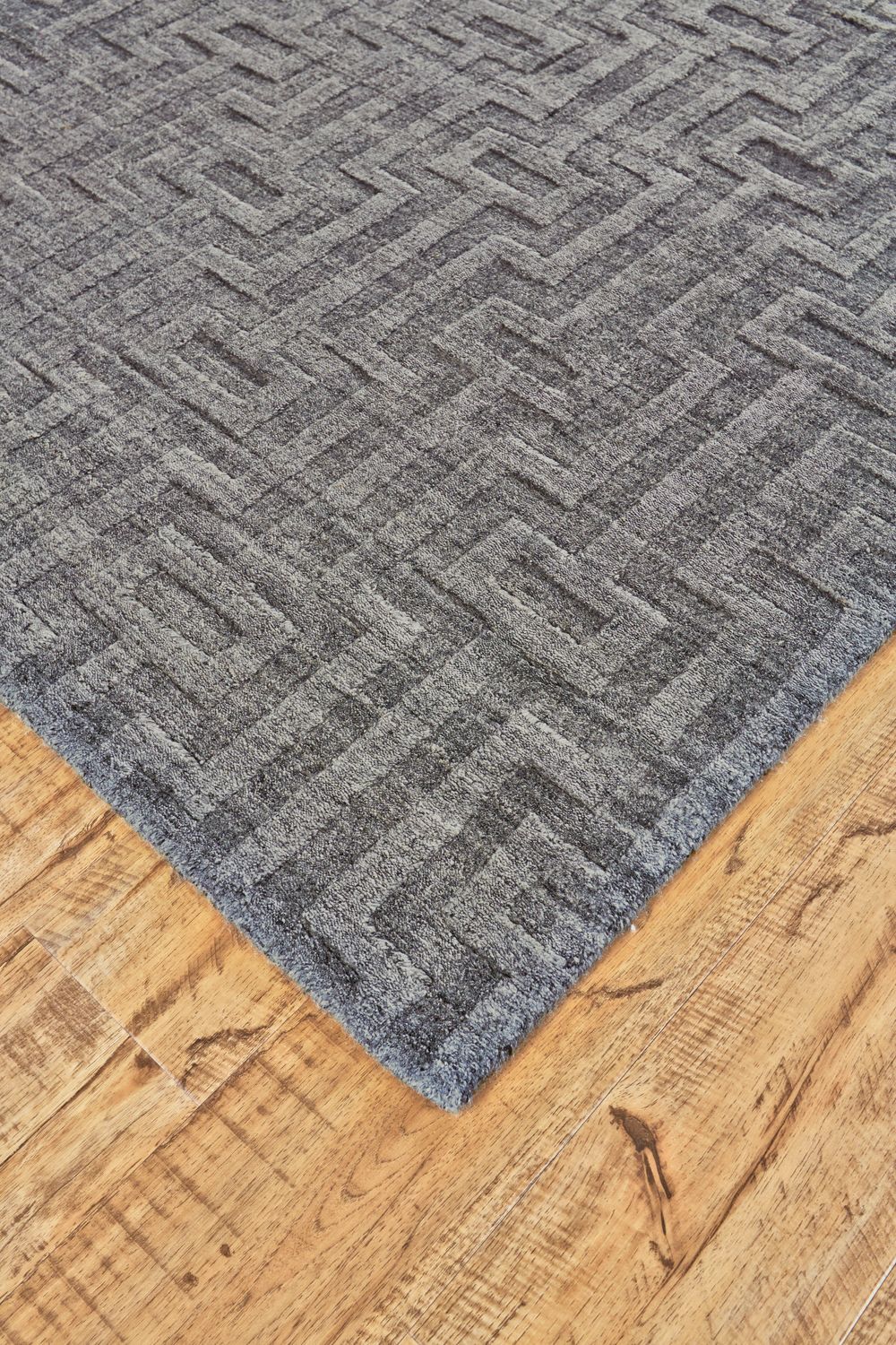 Savona Hand Woven Gray and Silver Rug by BD Fine