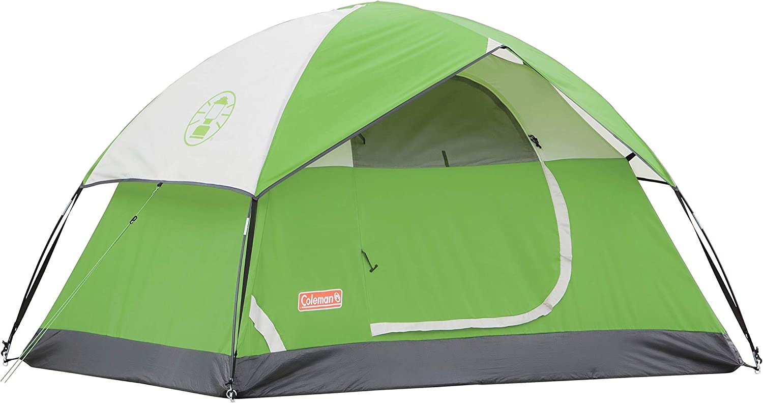 Coleman Sundome 6-Person Dome Camping Tent， Palm Green