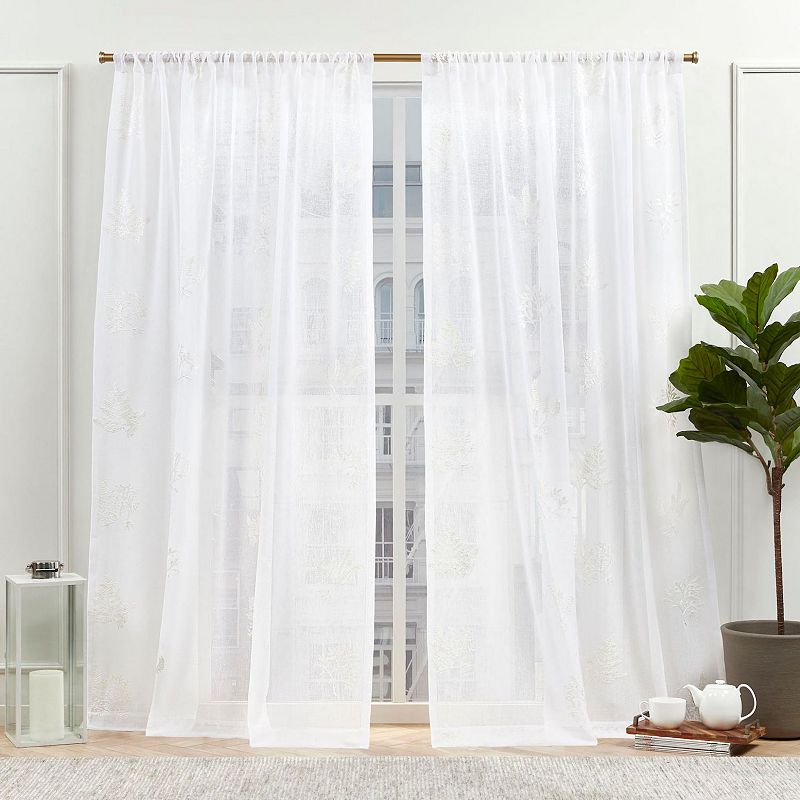 Nicole Miller New York Mabel Sheer 2-pack Window Curtain Set